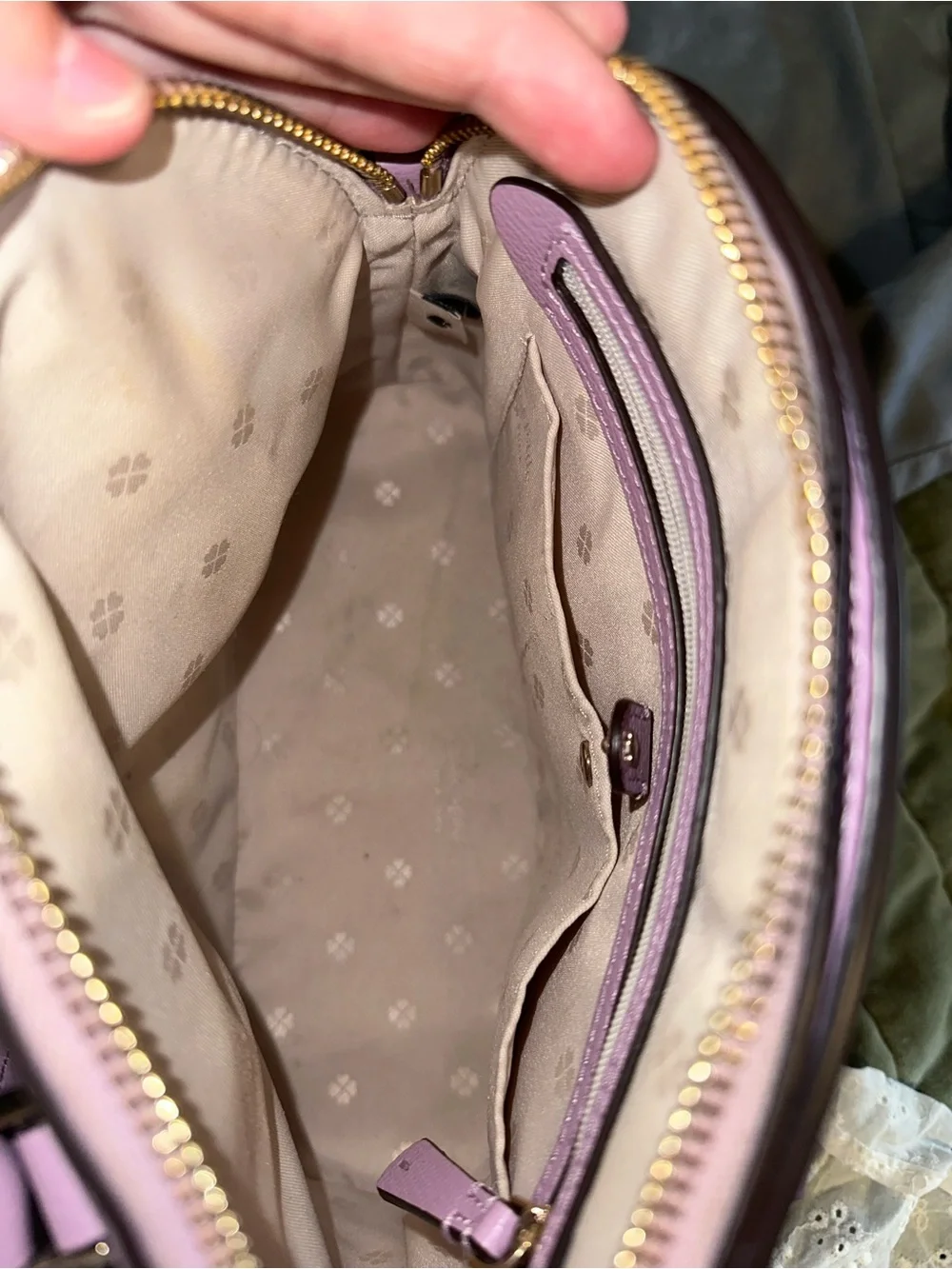 kate spade lilac dome satchel